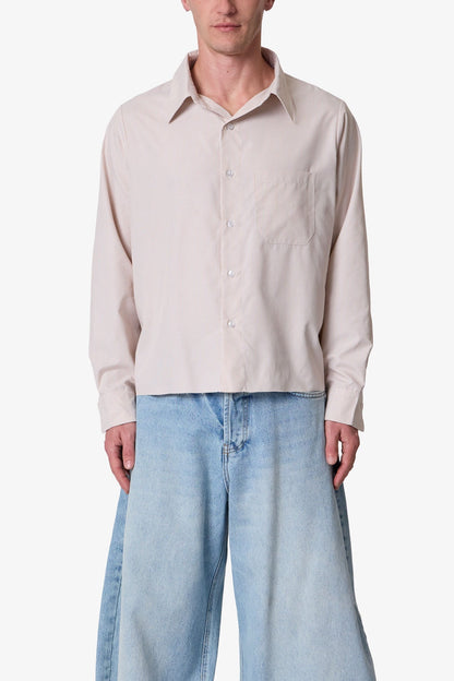 L/S Plaid Poplin Shirt - Brown