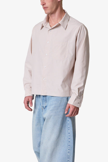 L/S Plaid Poplin Shirt - Brown