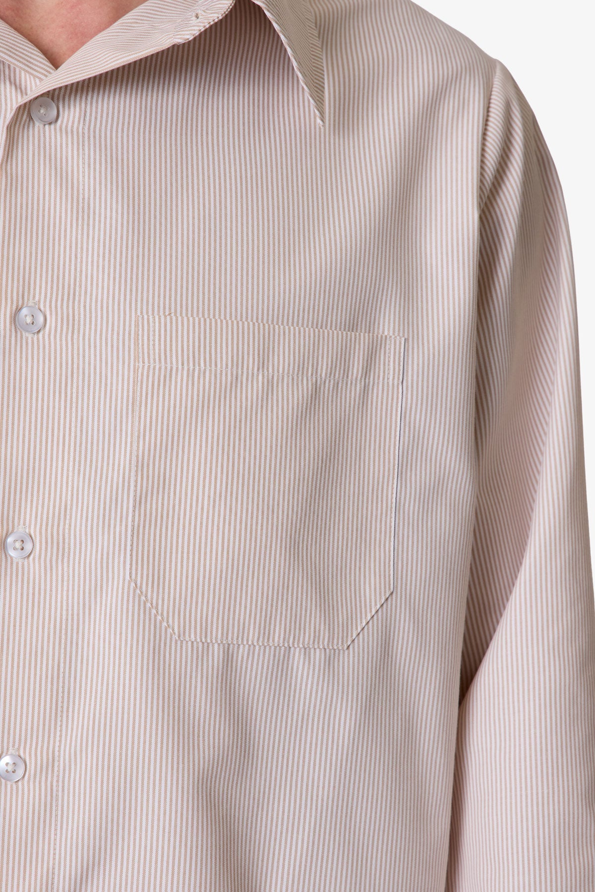L/S Plaid Poplin Shirt - Brown