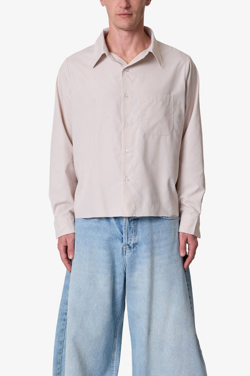 L/S Plaid Poplin Shirt - Brown