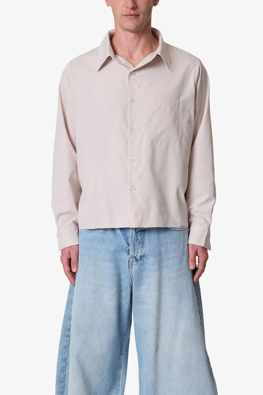 L/S Plaid Poplin Shirt - Brown