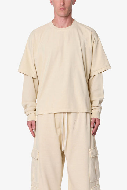 Layered Thermal L/S Tee - Off White