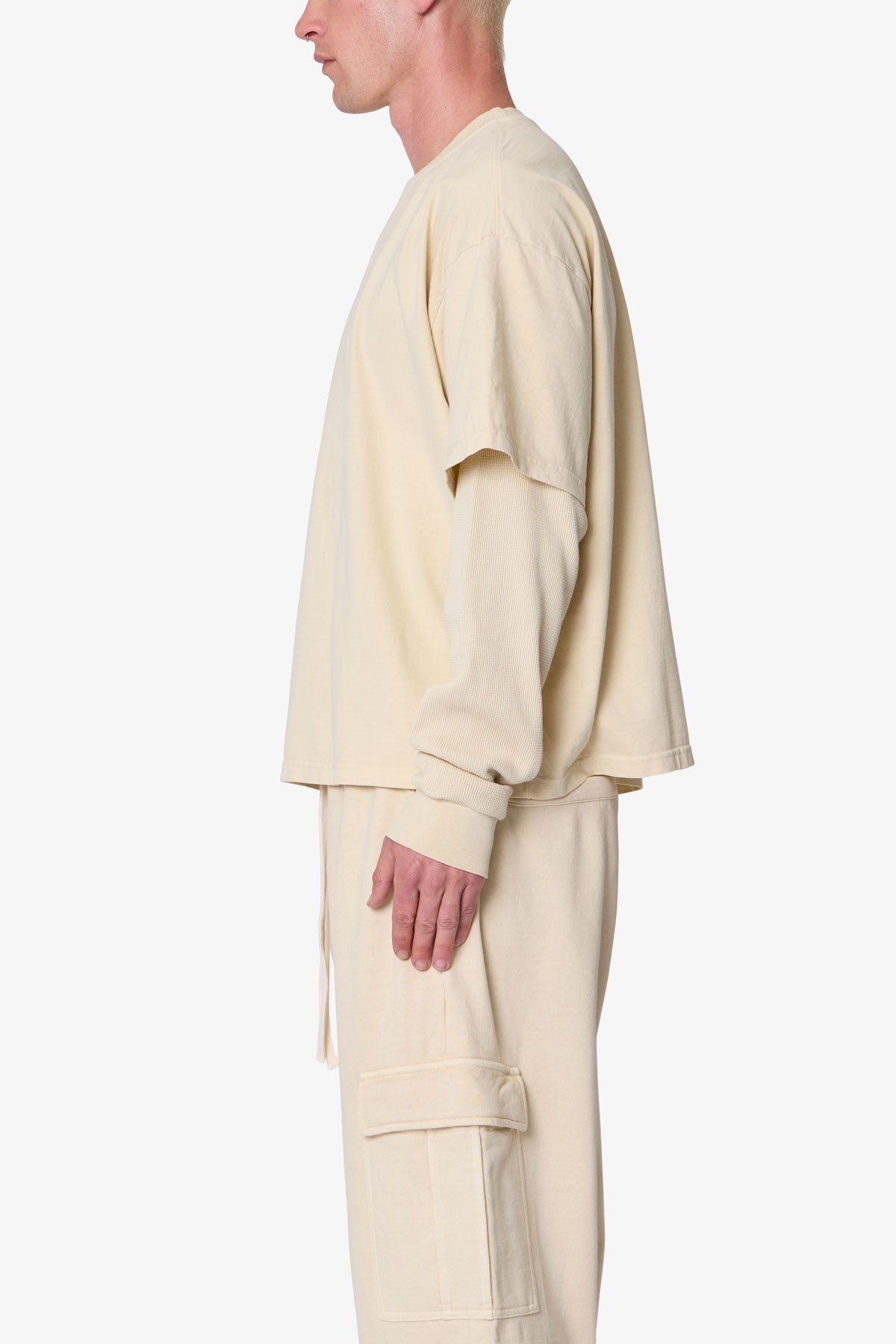 Layered Thermal L/S Tee - Off White