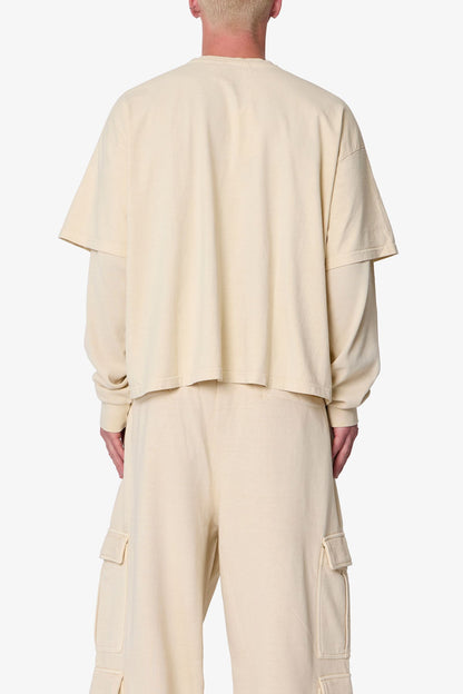 Layered Thermal L/S Tee - Off White