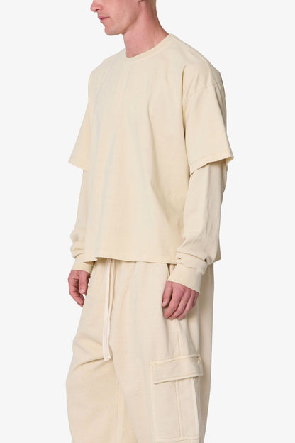 Layered Thermal L/S Tee - Off White