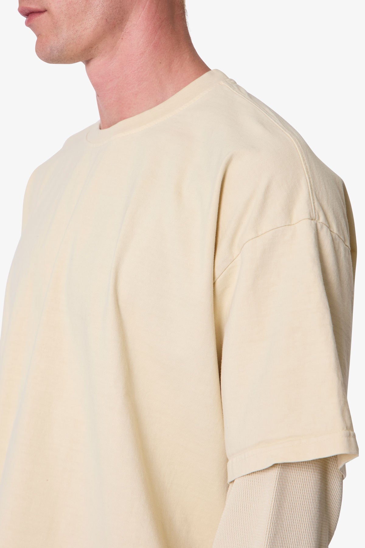 Layered Thermal L/S Tee - Off White
