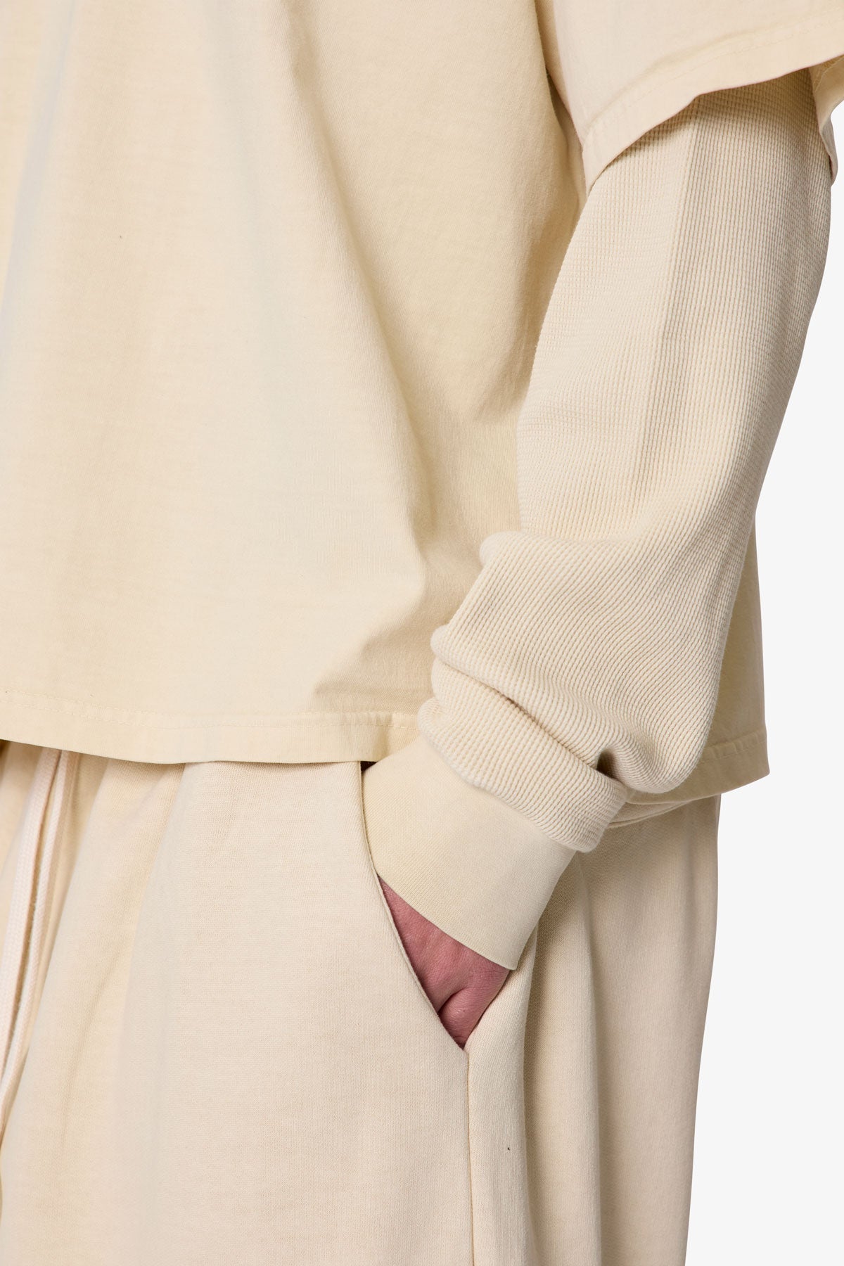 Layered Thermal L/S Tee - Off White