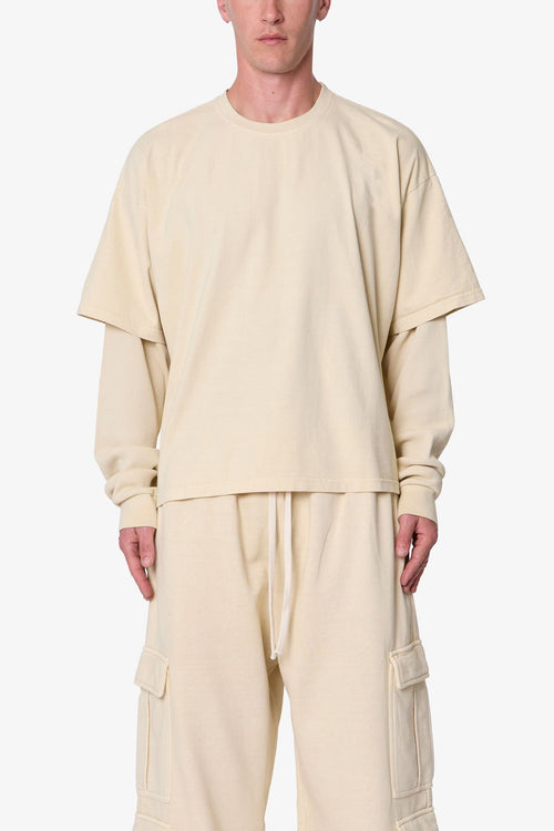 Layered Thermal L/S Tee - Off White