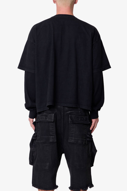 Layered Thermal L/S Tee - Vintage Black