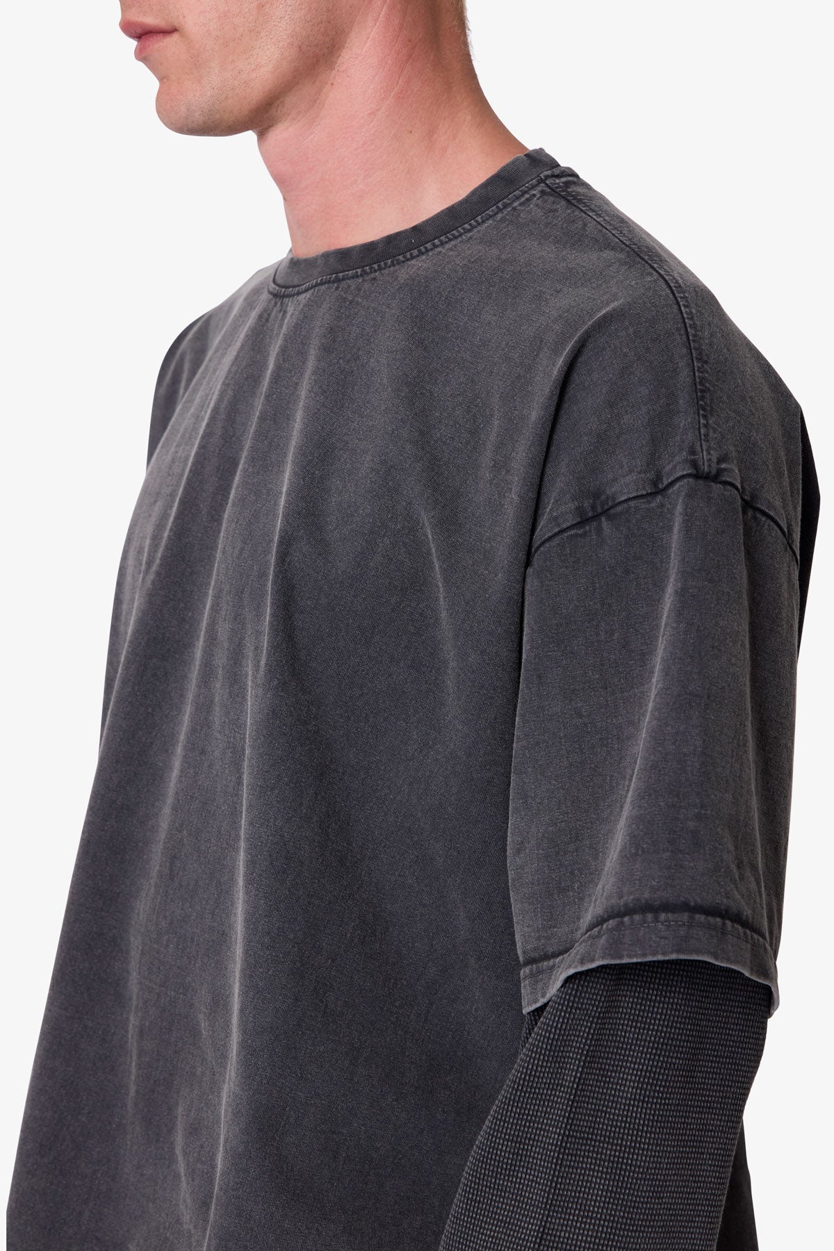 Layered Thermal L/S Tee - Washed Black