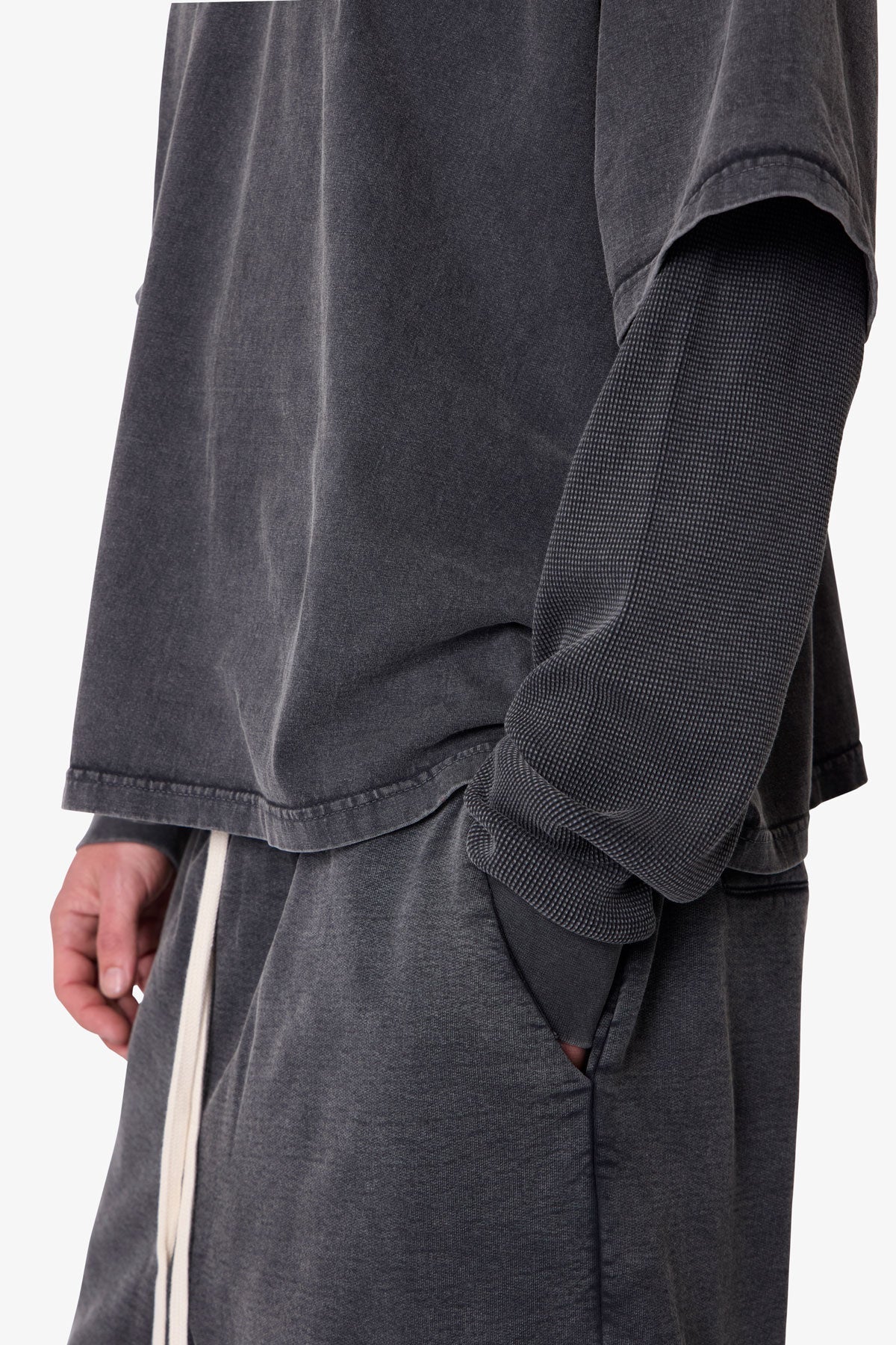 Layered Thermal L/S Tee - Washed Black
