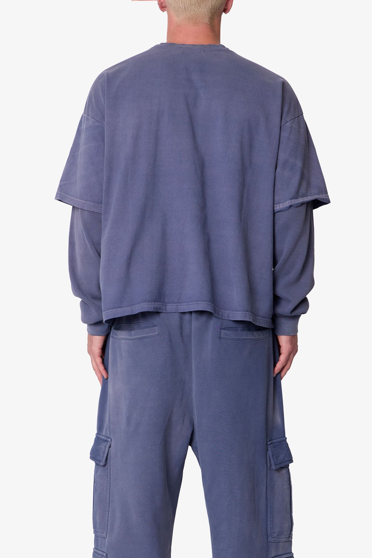 Layered Thermal L/S Tee - Washed Navy