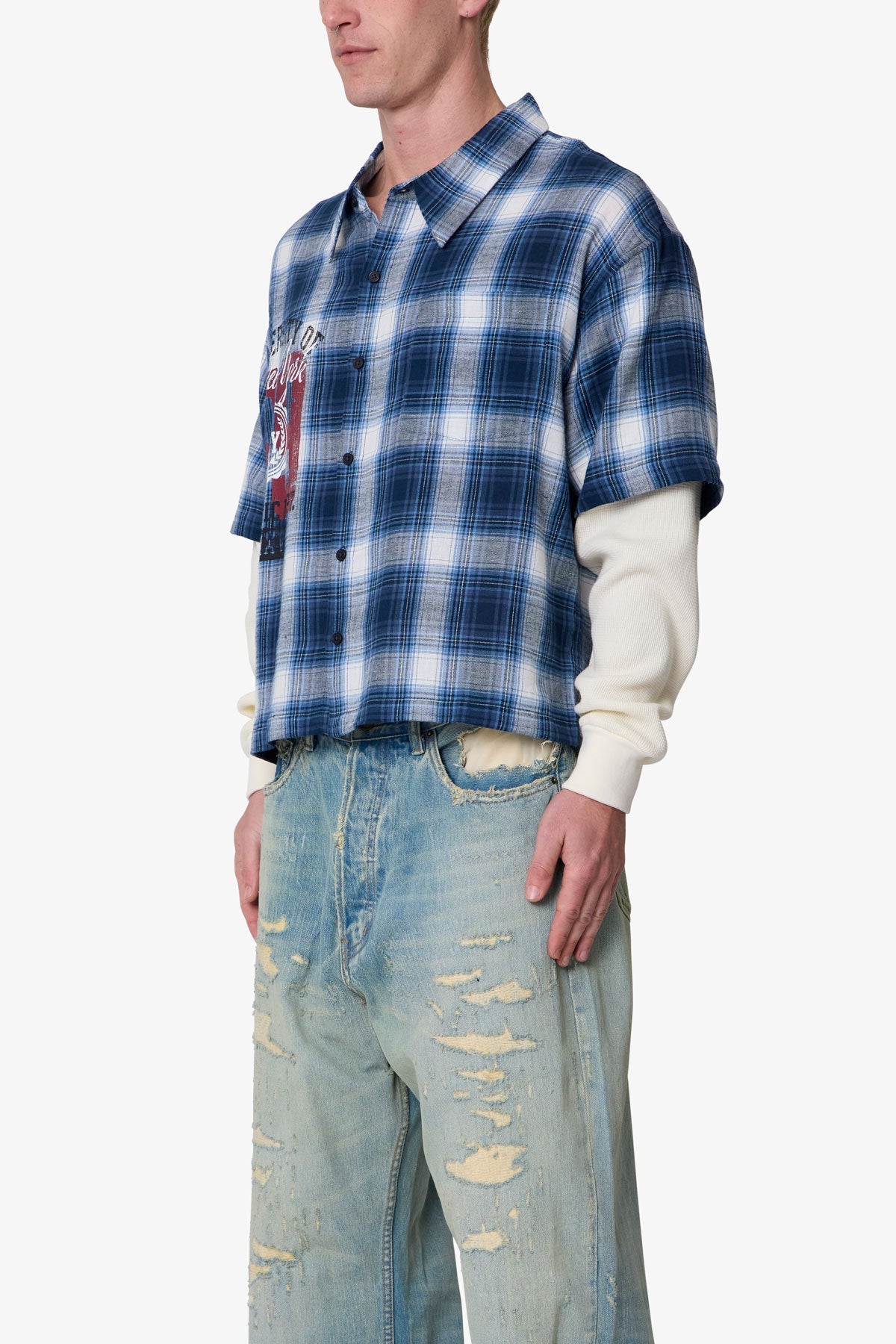 Layered Thermal S/S Shirt - Blue