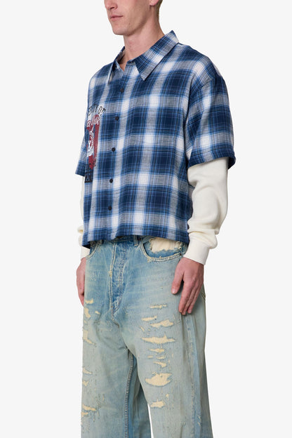 Layered Thermal S/S Shirt - Blue