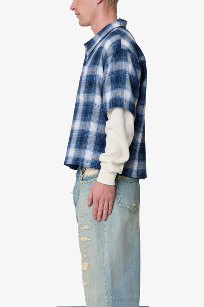 Layered Thermal S/S Shirt - Blue