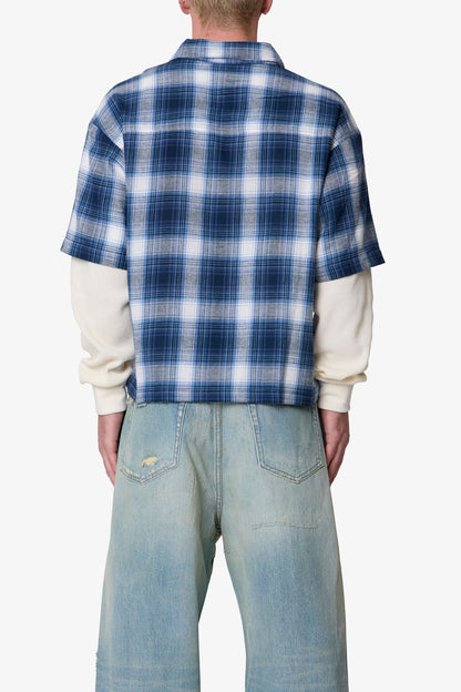 Layered Thermal S/S Shirt - Blue