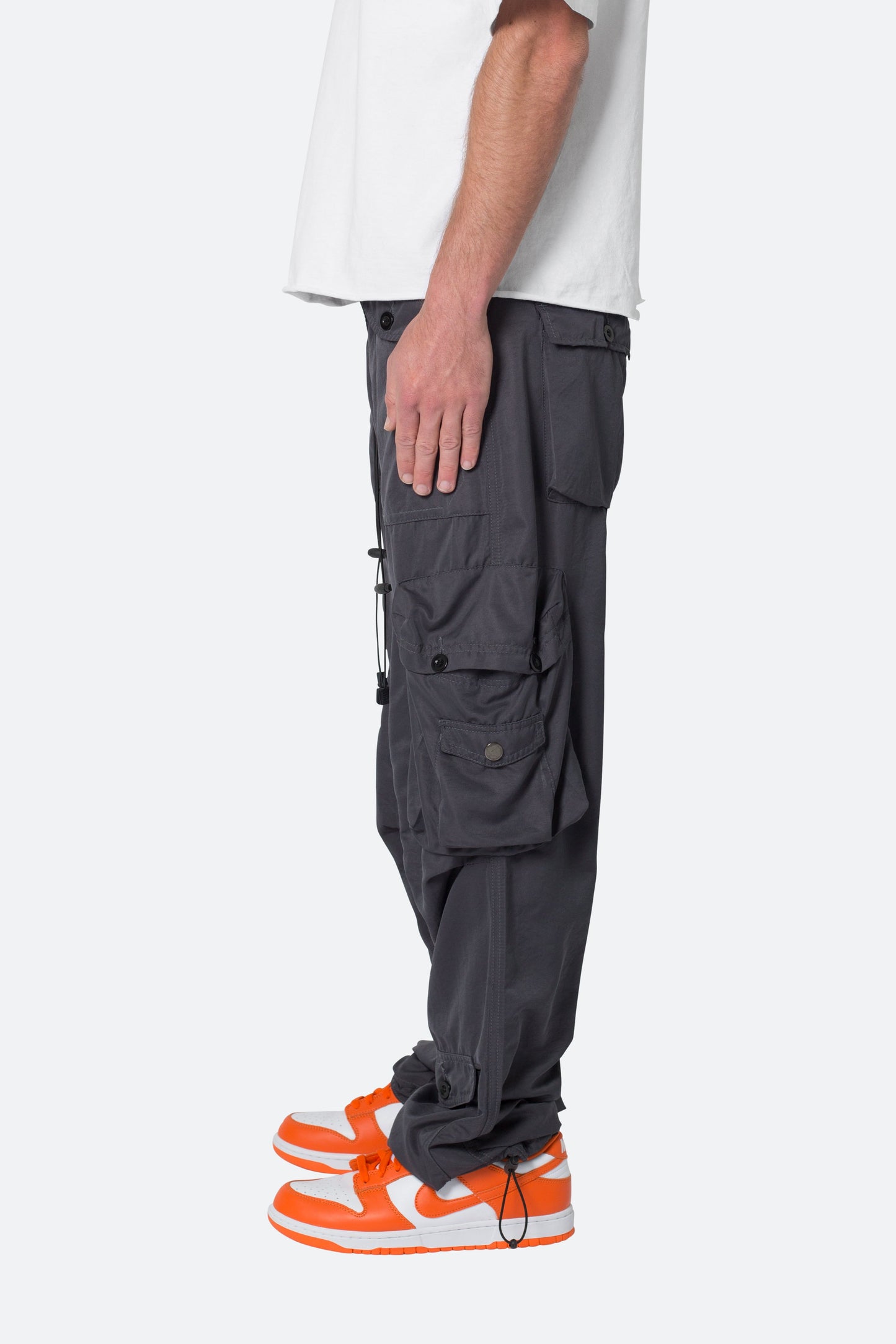 Lightweight Cinch Cargo Pants - Faded Black