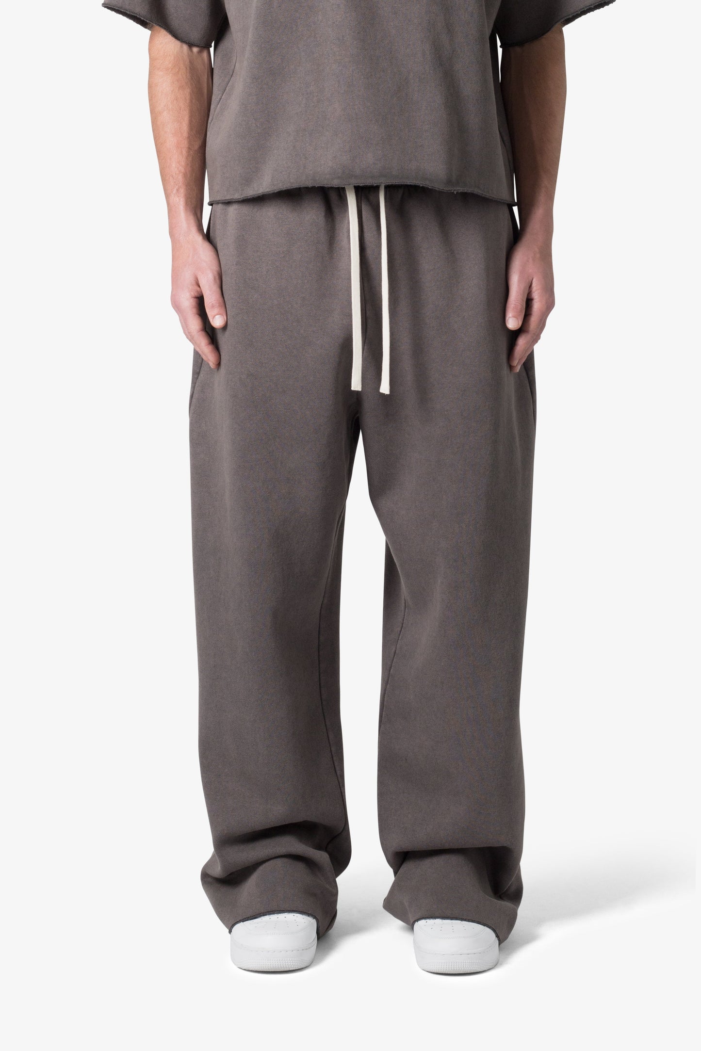Lightweight Ultra Baggy Sweatpants - Washed Black