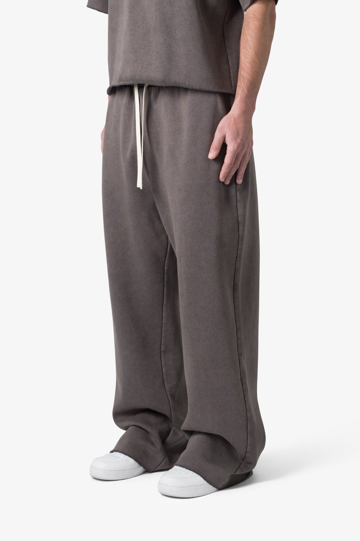 Lightweight Ultra Baggy Sweatpants - Washed Black