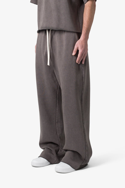 Lightweight Ultra Baggy Sweatpants - Washed Black