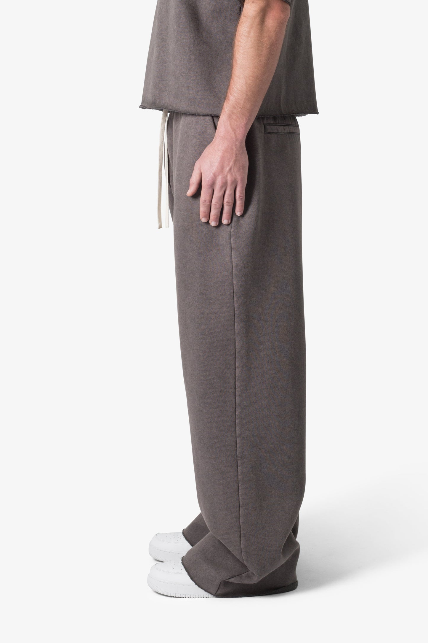 Lightweight Ultra Baggy Sweatpants - Washed Black