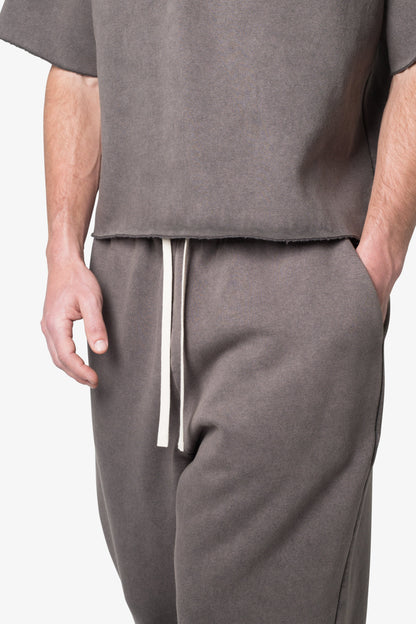 Lightweight Ultra Baggy Sweatpants - Washed Black