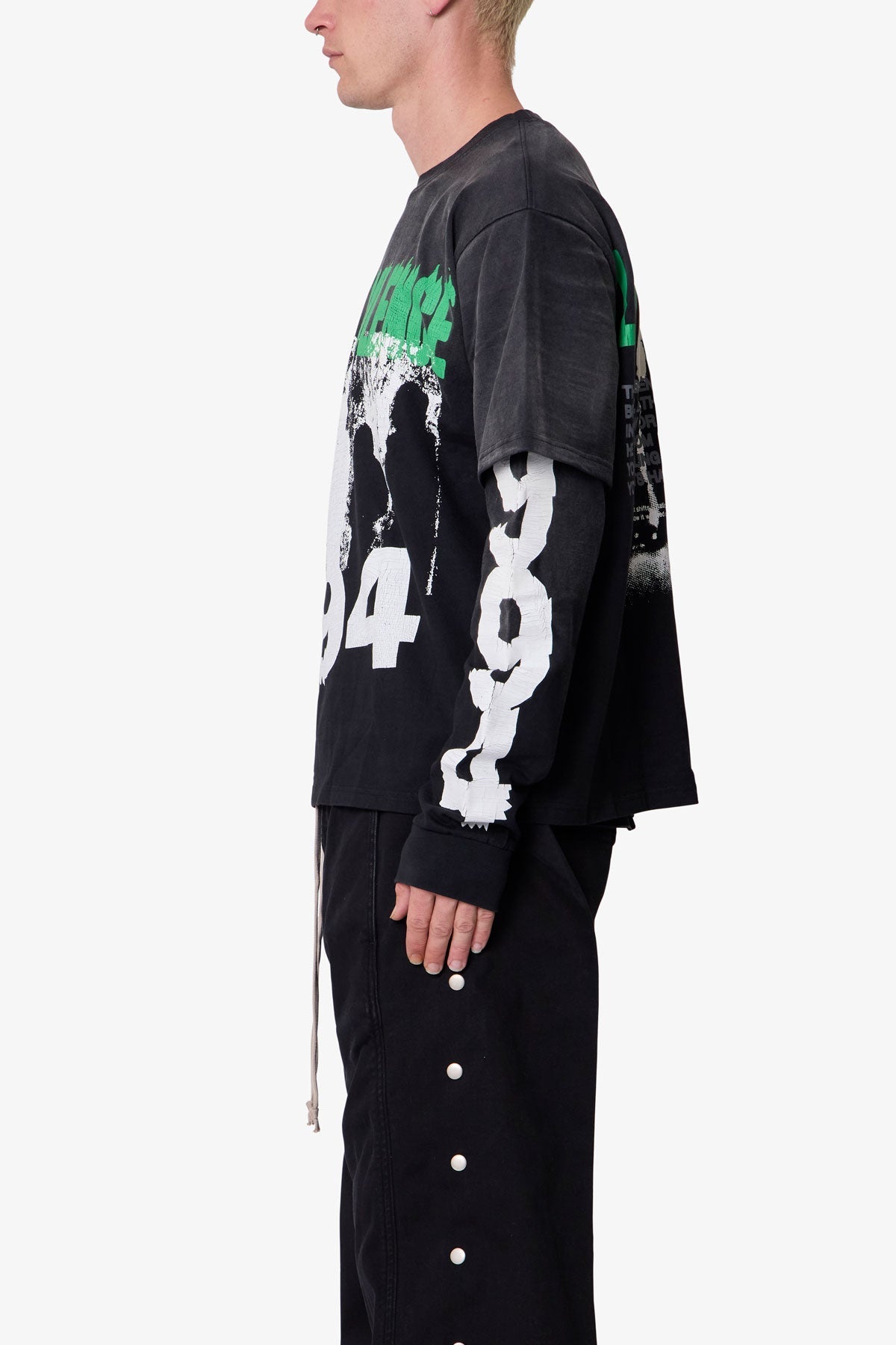 Listen in Silence L/S Tee - Black
