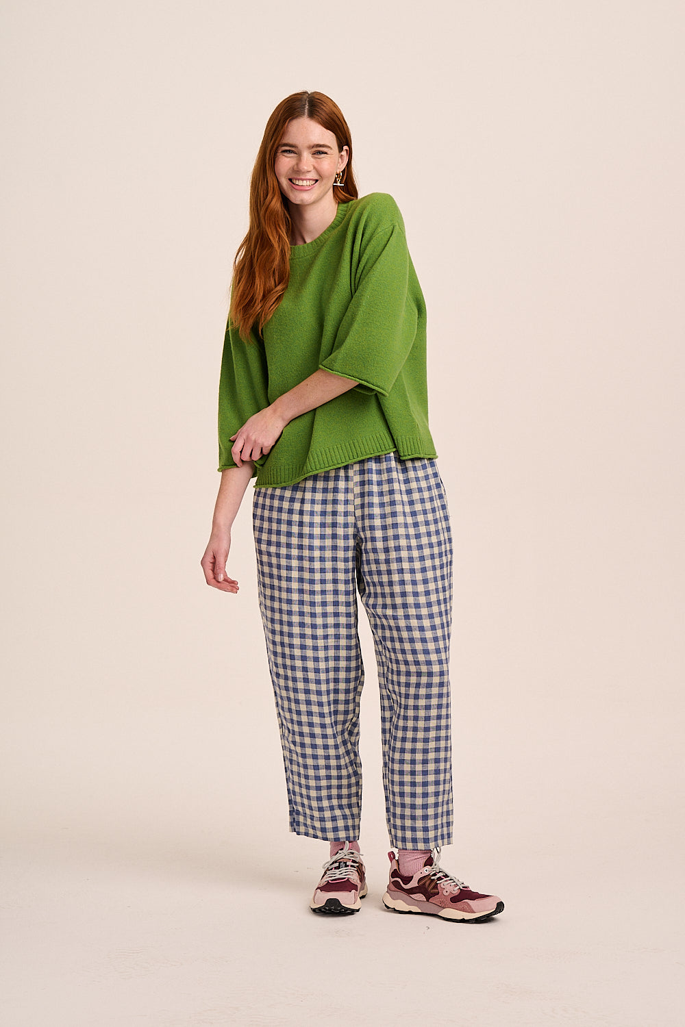 Lulu Knitted Merino Wool TShirt - Green