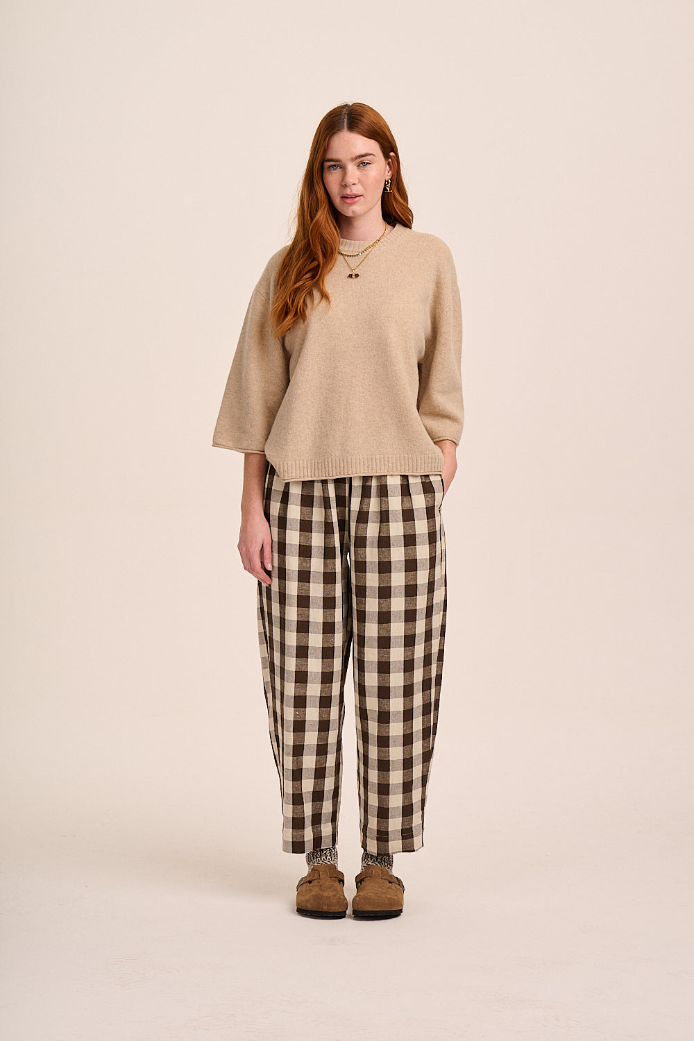 Lulu Knitted Merino Wool TShirt - Sand