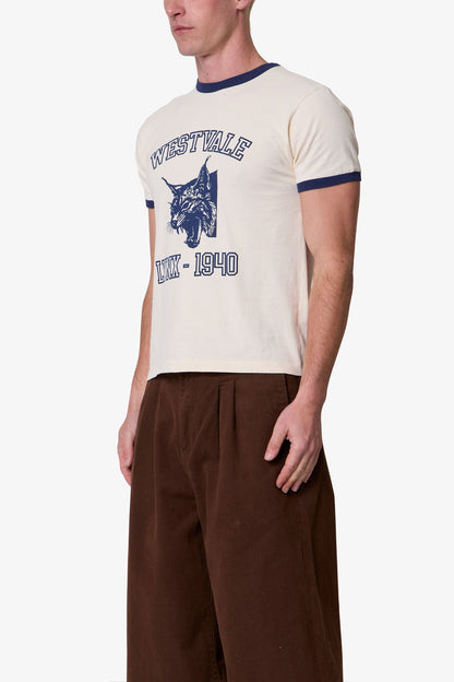 Lynx Ringer Tee - Off White