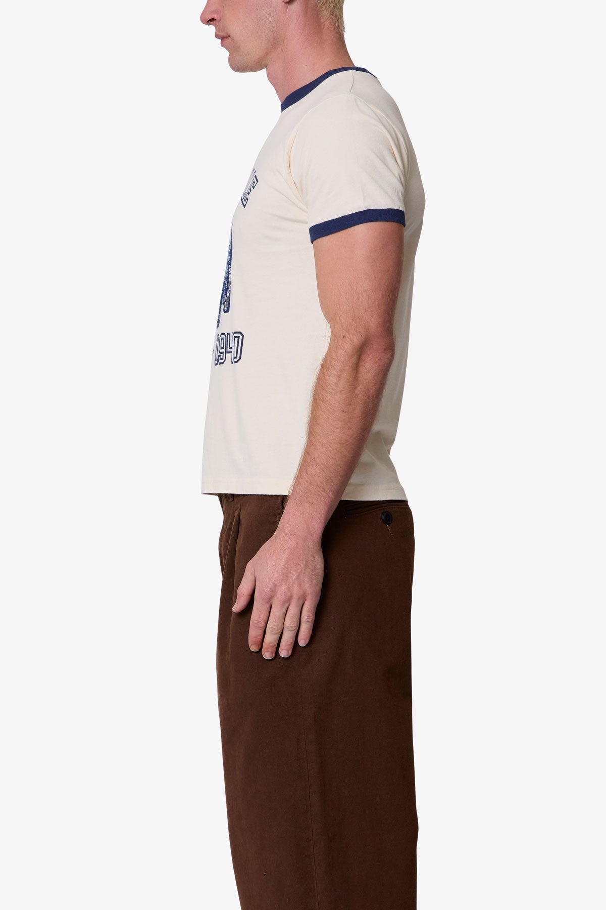 Lynx Ringer Tee - Off White