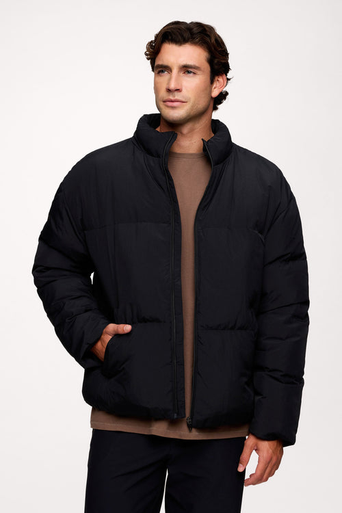 Men's Peak Puffer Jacket | Black