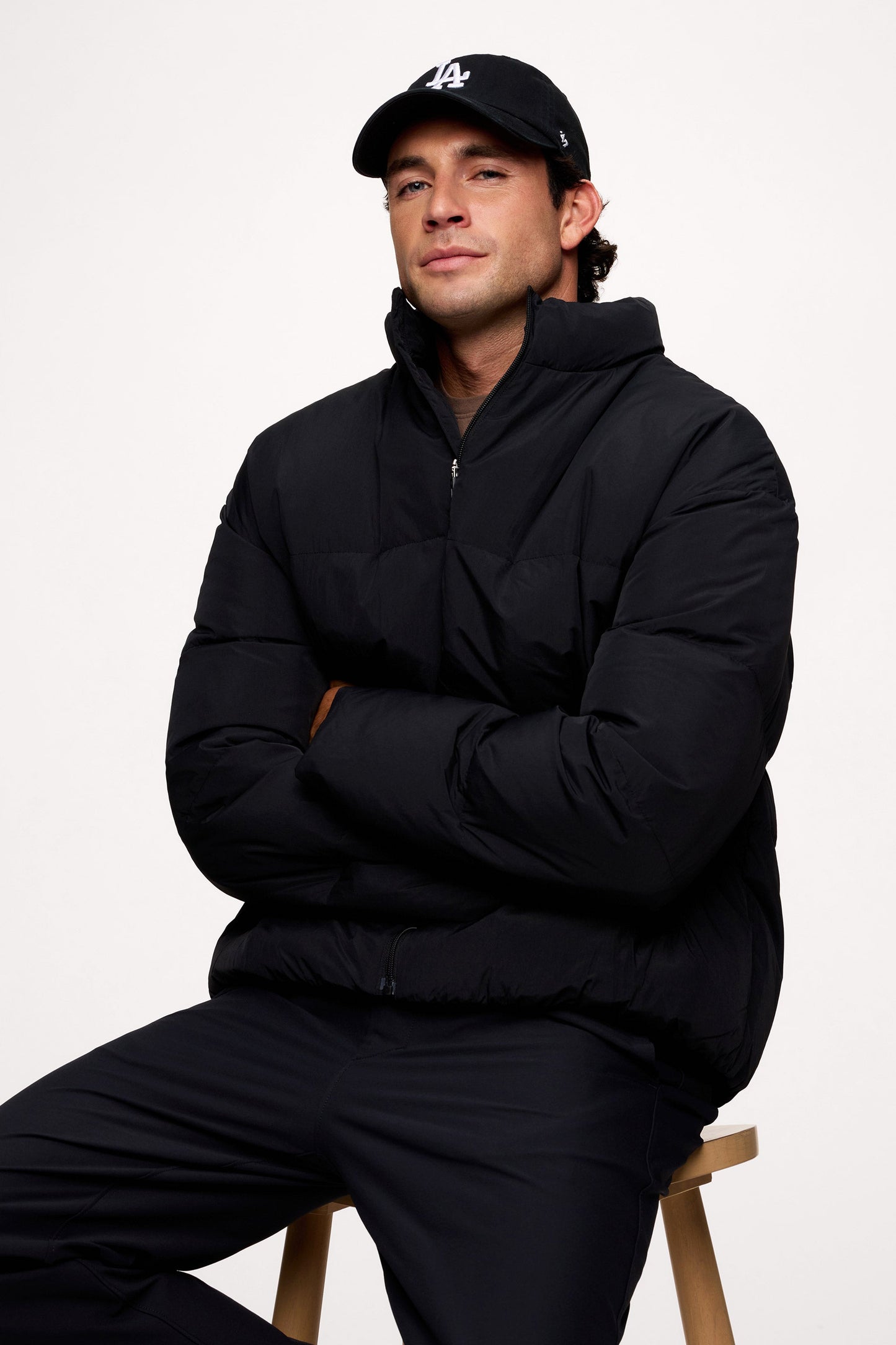 Men's Peak Puffer Jacket | Black
