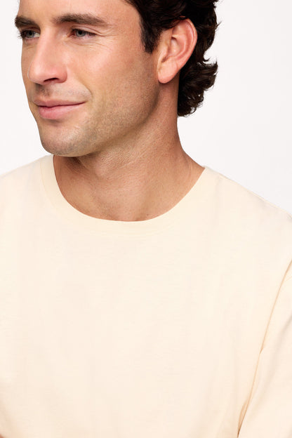 Vintage Cotton Men's Long Sleeve Everyday T-Shirt | Bone