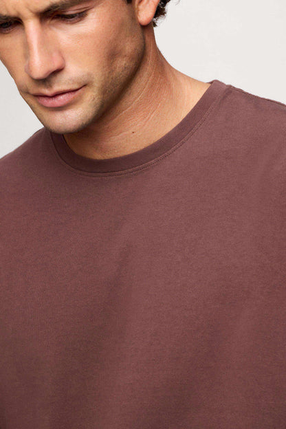 Vintage Cotton Men's Long Sleeve Everyday T-Shirt | Coffee
