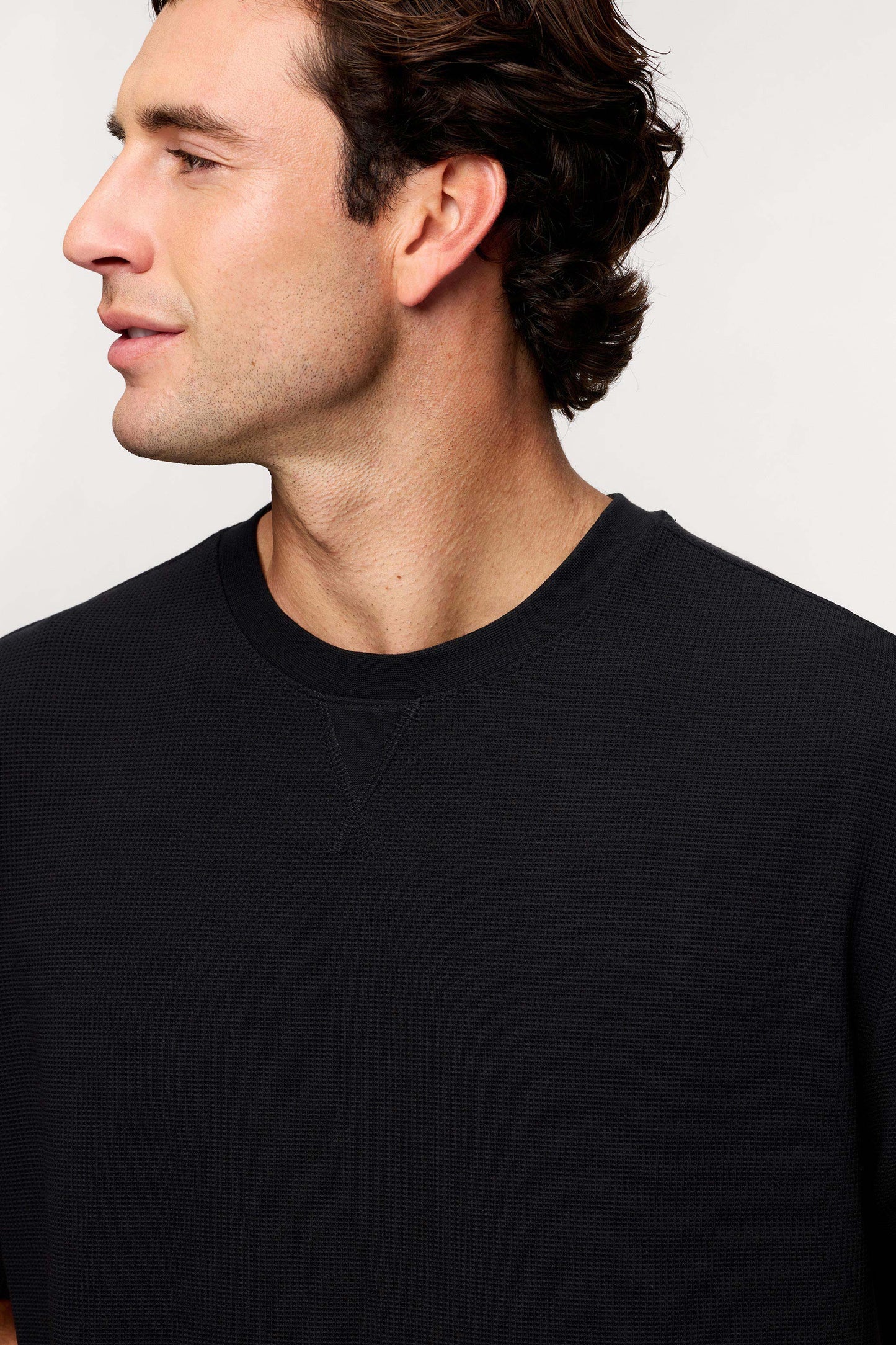 Performance Waffle T-Shirt | Black