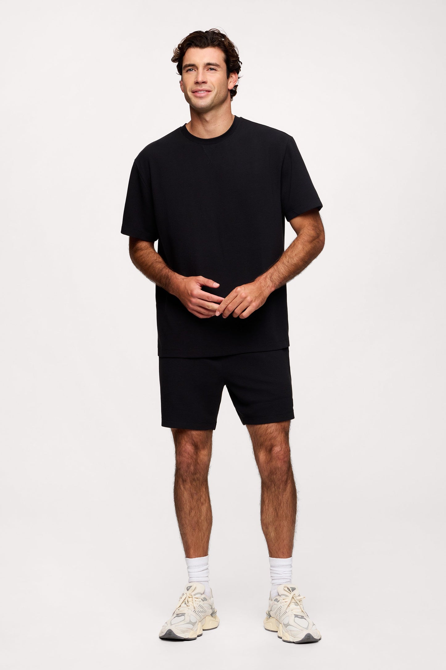 Performance Waffle T-Shirt | Black