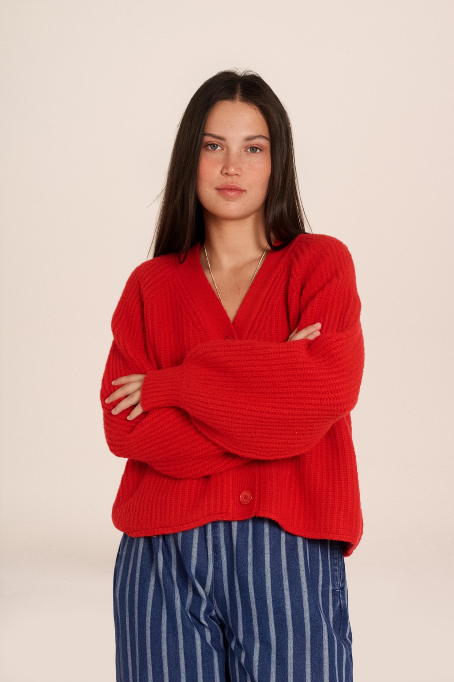 Mabel Cardigan - Red