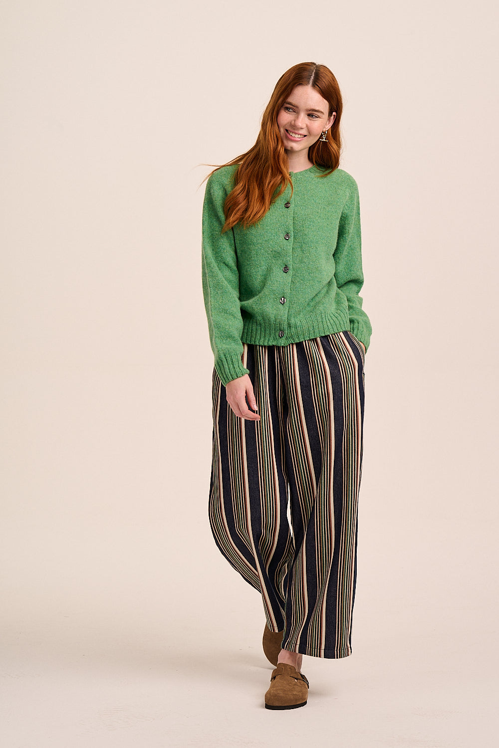 Ottie Denim Trousers - Multi Stripe