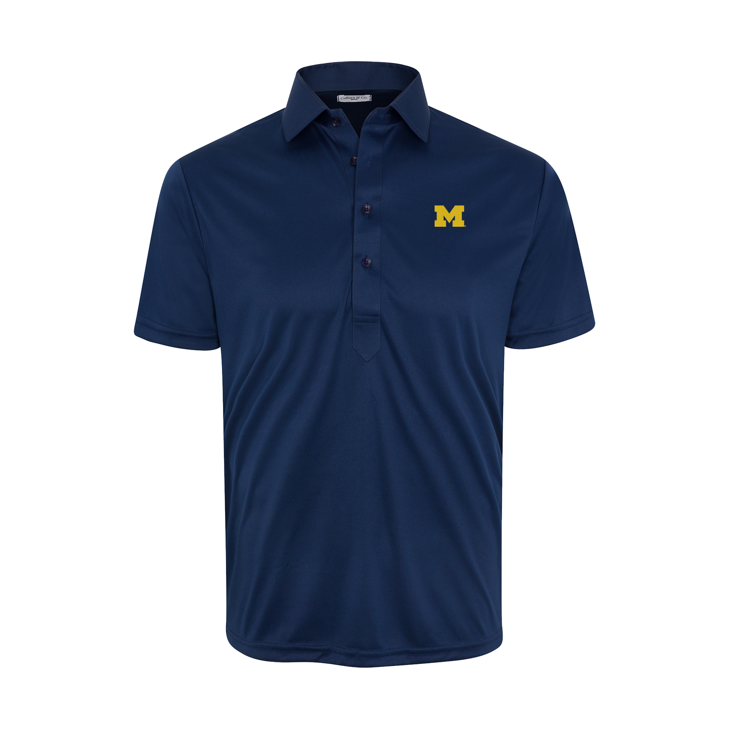 Michigan Semi-Spread Collar Polo Navy