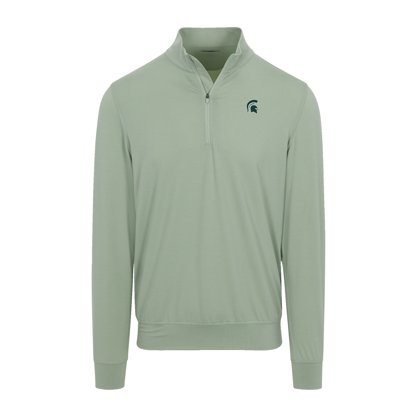 Michigan State Velocity Performance Quarter Zip Light Green