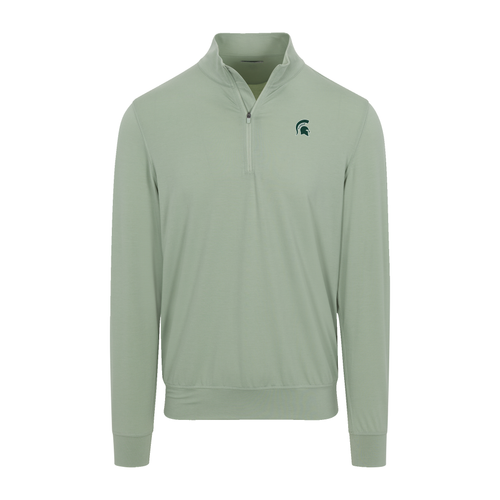 Michigan State Velocity Performance Quarter Zip Light Green