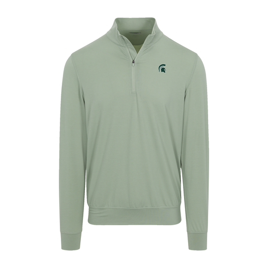 Michigan State Velocity Performance Quarter Zip Light Green
