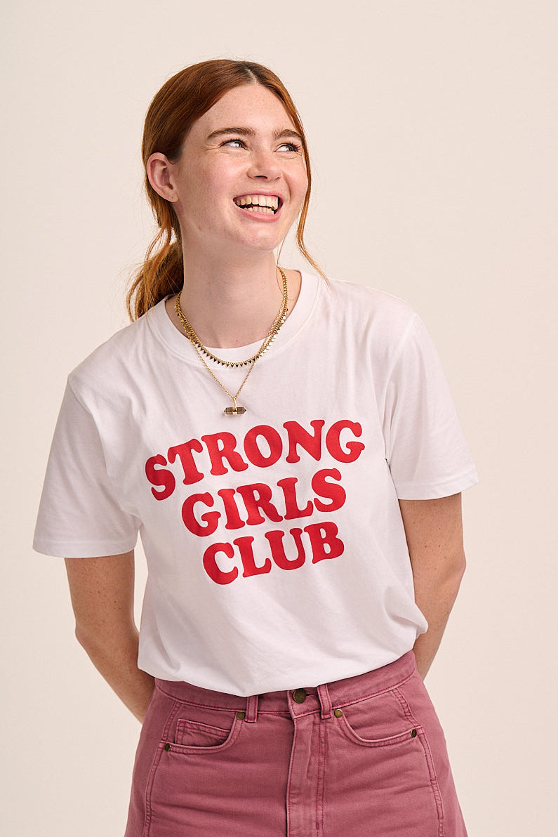Strong Girls Club Crew TShirt - White