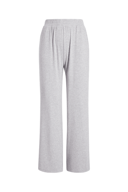 Slinky Rib Lounge Pant | Heather Grey