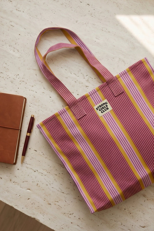 Medium Recycled Nylon Tote Bag - Pink