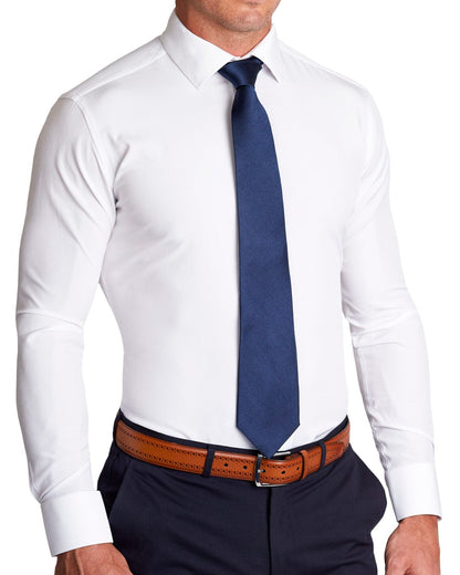 Navy Woven Silk Tie
