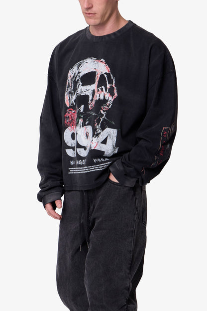 No Longer Here L/S Tee - Black