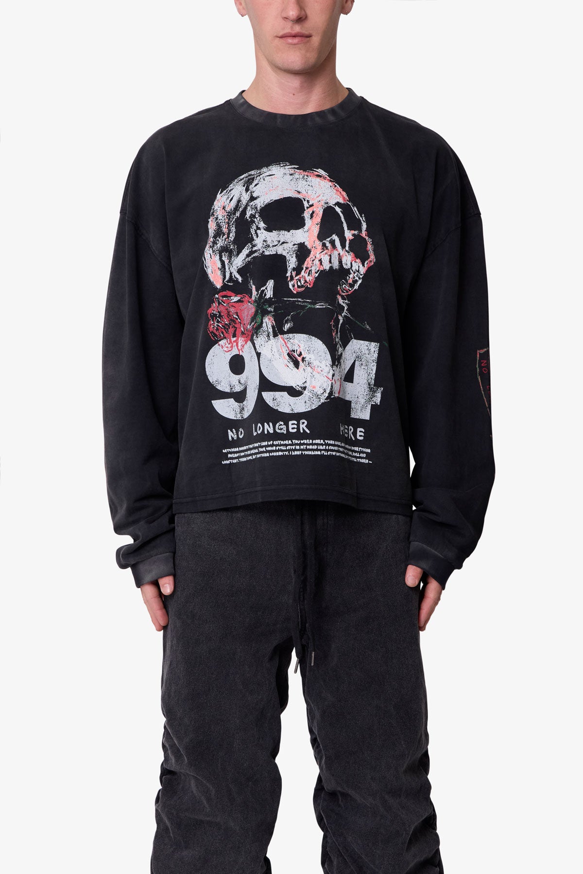 No Longer Here L/S Tee - Black
