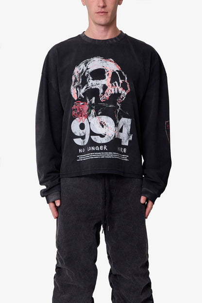 No Longer Here L/S Tee - Black